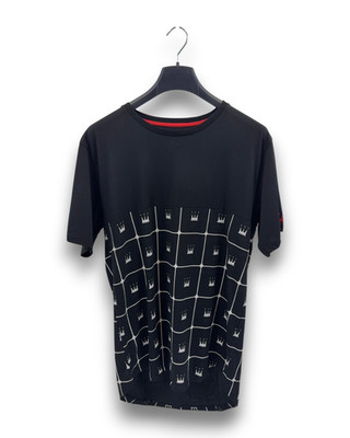 Dada Supreme Crown Pattern T-Shirt Schwarz Herren Gr. XXL Shirt Kurzarm