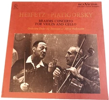 HEIFETZ PIATIGORSKY Brahms Violin Cello LDS-2513 Stereo A1/1S Soria RCA Red Seal