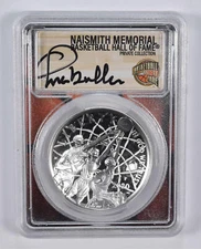 PR70 2020-P CHRIS MULLIN SIGNED Basketball HOF Commemorative Dollar PCGS