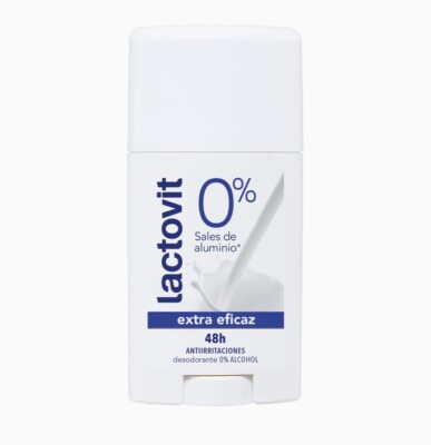 LACTOVIT Original 0% Aluminum Salts & Alcohol Free Stick Deodorant NEW 2.3 Oz