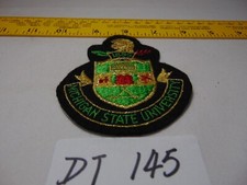 Vintage Embroidered Patch College Michigan State University 3" x 3 1/2" 1855