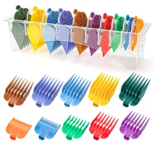 10 Professional Hair Clipper Guards Cutting Guides Fits with Organizer