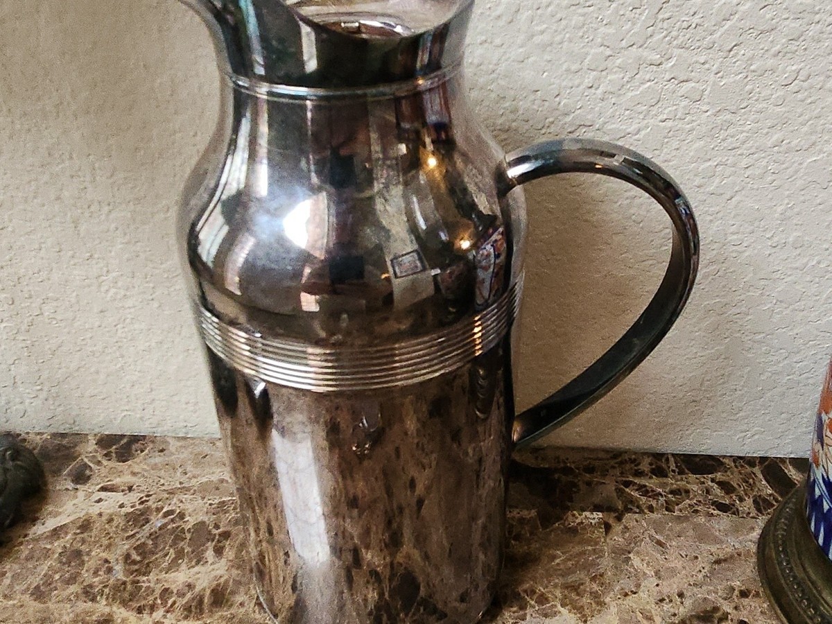 Vintage Christofle Silver Plate Thermos Pitcher missing lid | eBay