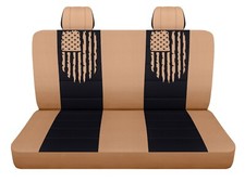 Front Seat Covers Fits 1999-2004 Toyota Tundra Bench Seat Tattered Flag