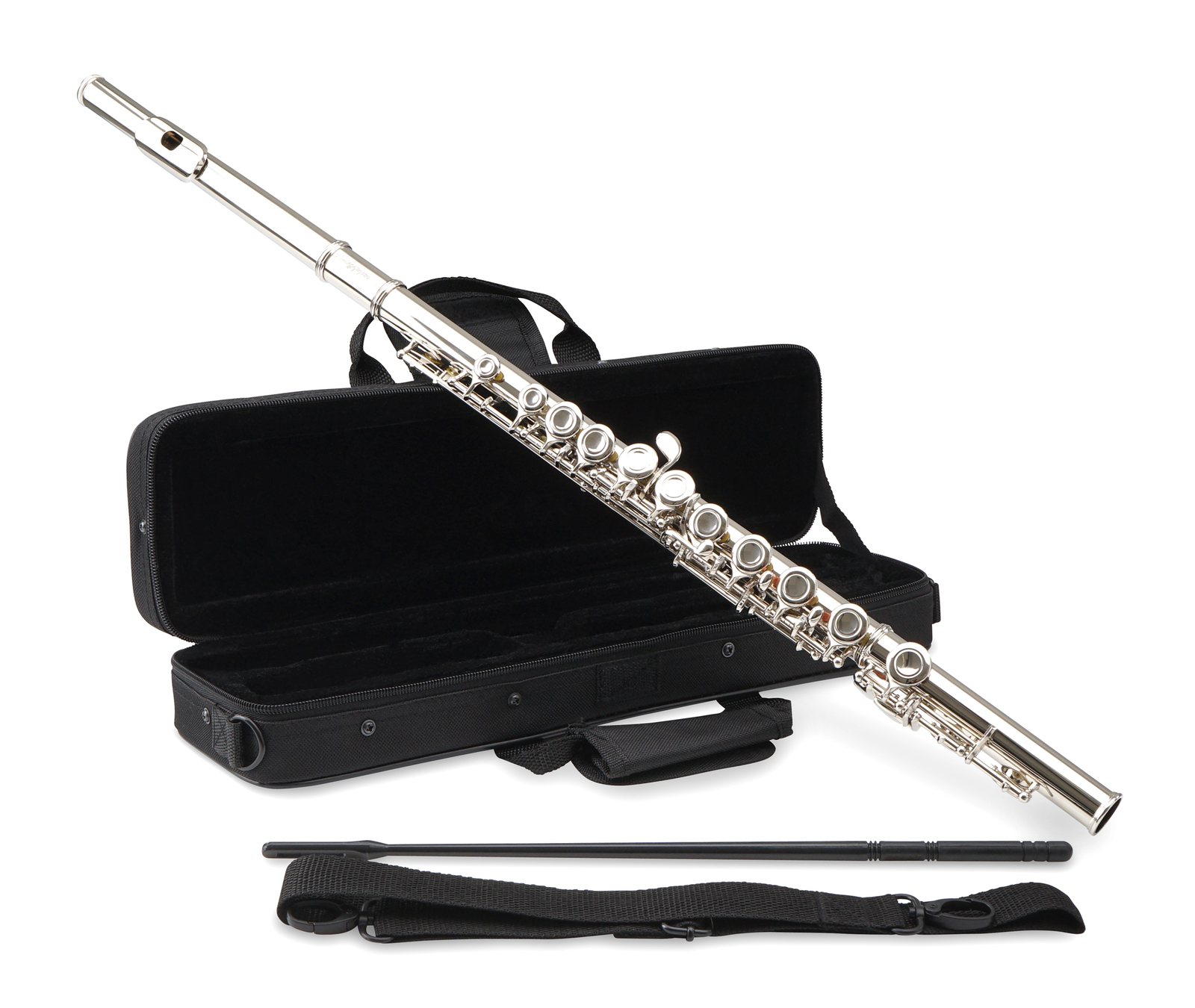 Einsteiger Anfnger Querflte Flte Neusilber geschlossene Klappen Etui Zubehr 20690₽