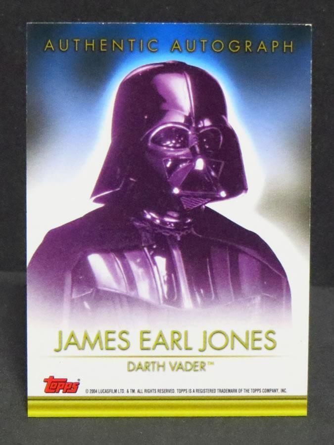スターウォーズ 直筆サインカード Darth Vader auto James Earl Jones & Prowse Darth Vader