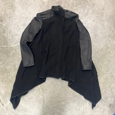 Gareth Pugh Olmar & Mirta Longline Avant Garde Leather Jacket