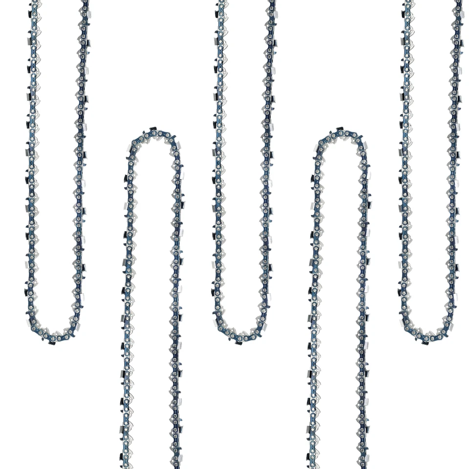 PIRIPARA 5PCS 20" inch Chainsaw Chain 3/8"LP .050" 72DL Full-Chisel Fit for Husqvarna 455