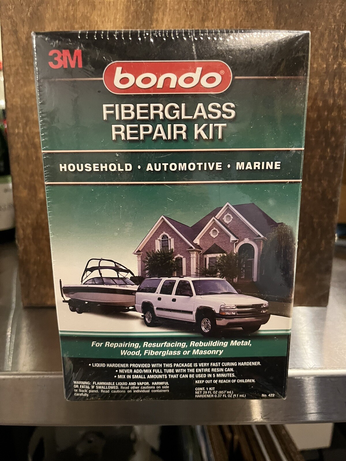BONDO FIBERGLASS REPAIR KIT 422 Still wrapped in plastic! eBay