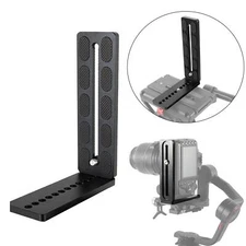 Camera L Bracket Plate Sturdy for Ball Head 1/4 Thread Tripod Hydraulic Head