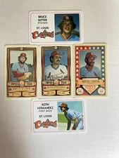 STL Cardinals Perma-Graphics Lot of 5 - Ozzie, Sutter and Hernandez