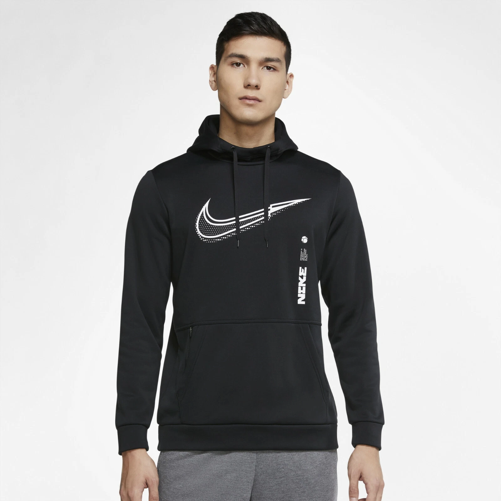 NEW MEN’S NIKE THERMA-FIT PULLOVER HOODIE SWEATSHIRT!!! IN BLACK AND WHITE!!!