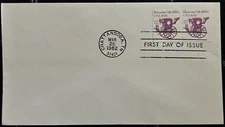 1982 Stamp "Hansom Cab 1890s USA 10.9c"-"First Day of Issue" Vintage Envelope
