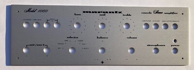 New! Marantz 1060 Receiver Front Panel Faceplate (Face Plate) SILVER ANODIZED !!