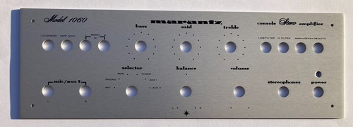 New! Marantz 1060 Receiver Front Panel Faceplate (Face Plate) SILVER ANODIZED !! - Bild 1 von 10