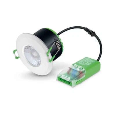 JCC V50 JC1001/WH Fire-Rated LED 3000 & 4000K Downlight 6W 700lm IP65 White Beze - Image 1 of 3