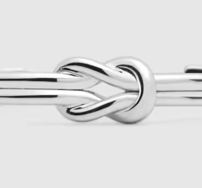 GUCCI STERLING SILVER KNOT BRACELET RETAIL: $680 | eBay