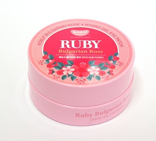 KOELF Ruby Bulgarian Rose Hydro Gel Eye Patch 60 Stück – Augenpads Mit Rubin & Rosenwasser