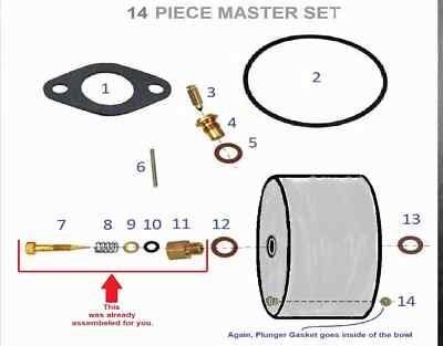 Ricambio Per Kit Carburatore Per Modelli Tecumseh 632347 632622 Per - Foto 5