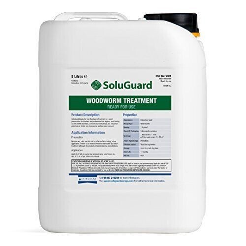 SAFEGUARD Soluguard High Strength Woodworm Treatment Killer Spray Clear