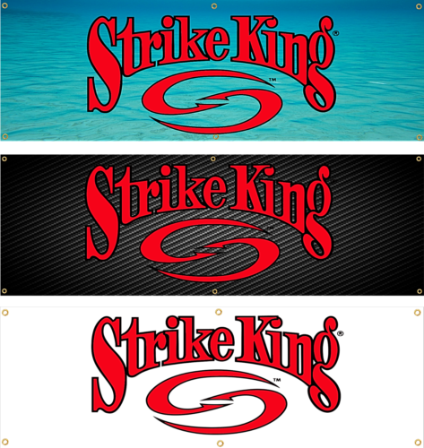 STRIKE KING LURES FISHING BANNER BASS BOAT MAN CAVE DECAL STICKER GRAPHIC