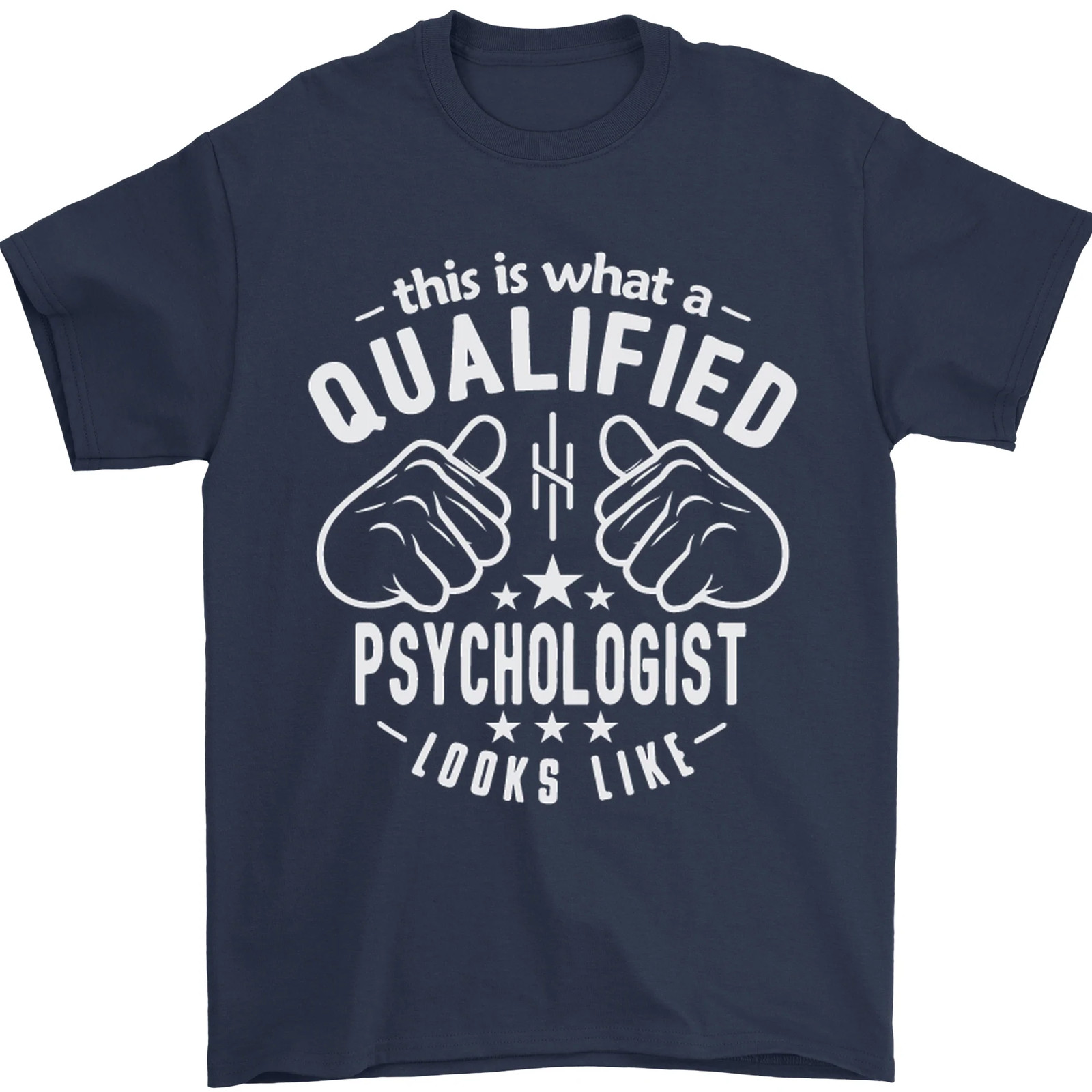 Una Camiseta De Hombre 100% Algodón De Psicólogo Calificado