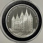 Salt Lake Temple Centennial LDS Rare Proof Coin 1 Troy Oz .999 Fine Silver Round