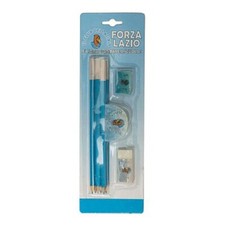 Blister Set Lazio: 6 Matite + Gomma e Temperamatite  Perfetto per Scuola Ufficio