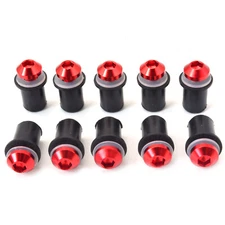 10Pcs Red Windscreen Windshield Motorcycle Bolt Kit Wind Screen Bolts Screws New