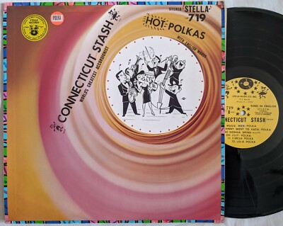 CONNECTICUT STASH world's greatest accordionist HOT POLKAS stereo lp Stella 719