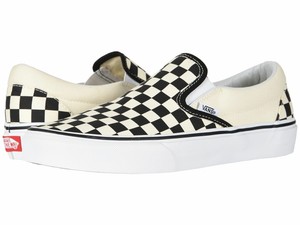 Vans Classic À Enfiler Toile Damier Noir/Blanc Skateboarding Chaussures  VN000EY | eBay