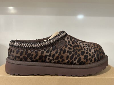 Size 7 - UGG Tasman Caspian Burnt Cedar Leopard Print Shoes
