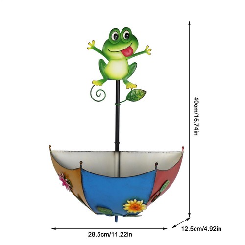 Wall Metal Umbrella Flower Pot Plant Hanger Wall Holder Garden Hanging Decors - Picture 12 of 14