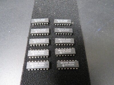 Texas Instruments SN74HC20N Chip Lot of 10!