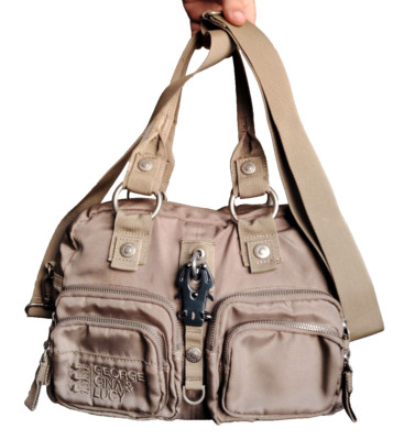 GGL George Gina & Lucy Side Saddle Satchel Beige Damen Umhängetasche