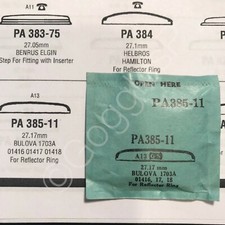 GS Round Replacement Crystals PA Series for Bulova Watches - NOS