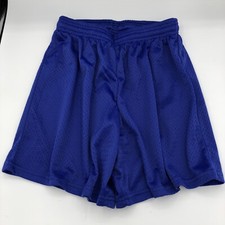 NEW VKM Venus Youth Kids Boys Blue Large Nylon Basketball Gym Mesh Shorts