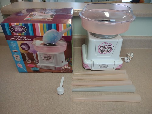 Nostalgia Electric Hard & Sugar-Free Candy Cotton Candy Maker--Only Used Twice!