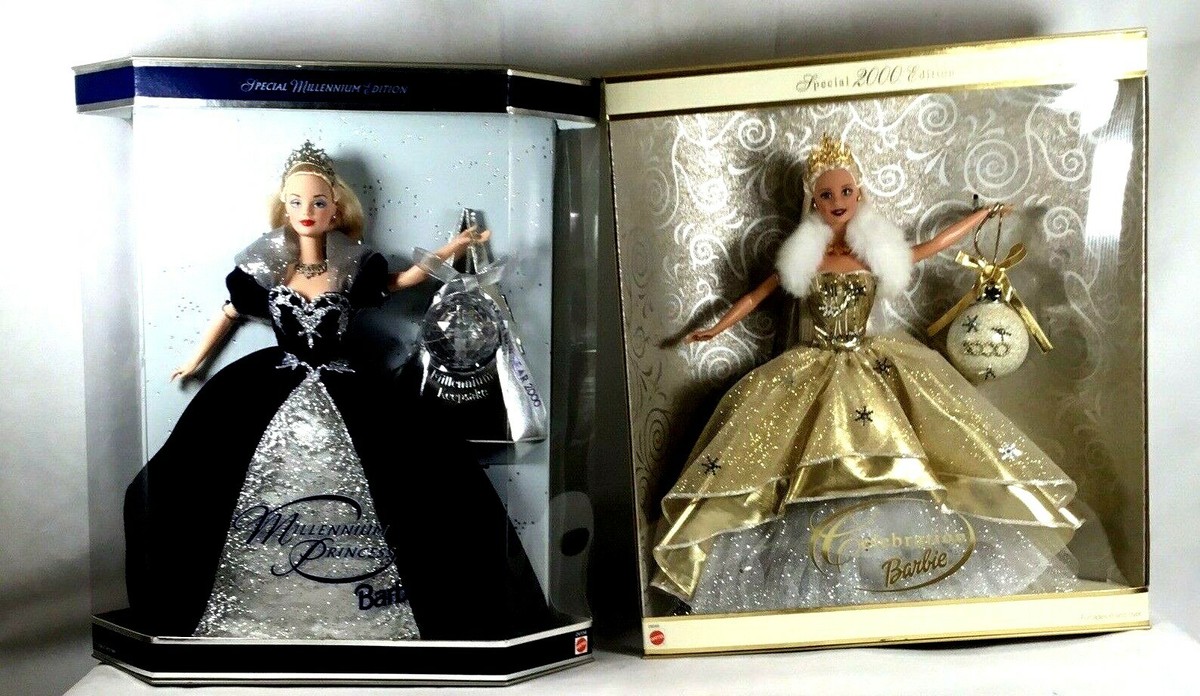 Millennium Celebration 2000 Millennium Holiday Barbie Value Holiday  Celebration Barbie Christmas Barbies Value Barbie Holiday