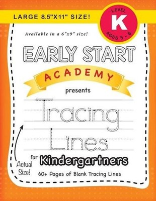 Early Start Academy, Tracing Lines for Kindergartners (Large 8.5''x11'' Size!) by