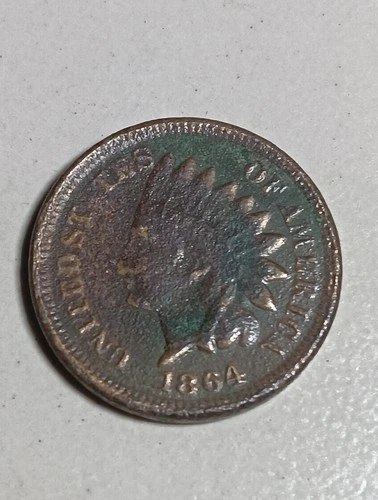 1864 Copper Nickel CN Indian Head Cent Penny- Nice Details Item M11AP