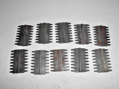 10x neue 4 cm Zahneiseneinsätze, grob - Bild 1 von 2