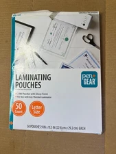 Pen+Gear Laminating Pouches 50 Count, 9"x 11.5", Material: Pet, 3 Mil, Model No