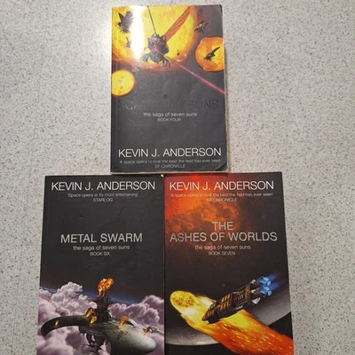 Kevin J. Anderson Saga Of The Seven Suns Bulk Lot of 3 PB Books - Image 1 of 4