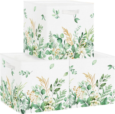 Aufbewahrungsboxen Stoff Set für Kallax Regal faltbar für Kinderzimmer, 30x30x30