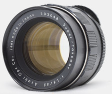 Early model Ex5 Asahi Pentax Super-Takumar 55mm f/1.8 M42 From JAPAN 803048