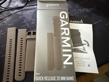 Garmin Quick Release 20 mm Silicone Strap Band, Cocoa (010-12863-21)