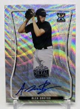 2020 Leaf Metal Draft ALEX SANTOS XRC Silver Wave Auto Houston Astros #BA-AS2