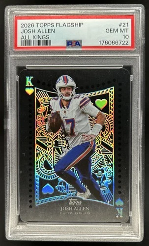 2026 Topps Josh Allen All Kings SSP #AK-21 Bills PSA 10 GEM MINT