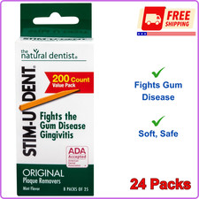 Stim-U-Dent Plaque Removers 24 Packs of 25 Picks/Pack 600 Picks - Mint Flavor
